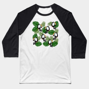 Toucan pattern Baseball T-Shirt